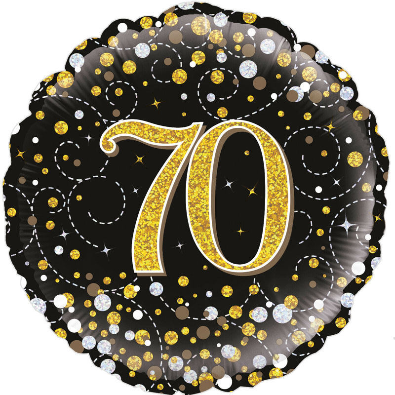 Single 18" 70th Birthday Foil Balloons (Various Designs)