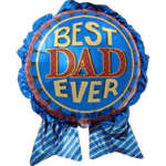 North Star 29" Best Dad Ever Rosette Supershape