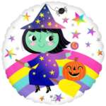 Anagram 17" RND Halloween Rainbow Witch