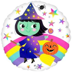 Anagram 17" RND Halloween Rainbow Witch
