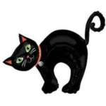Anagram 34" Halloween Black Cat
