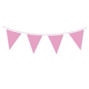 Oaktree Plain Baby Pink Bunting 10m