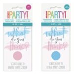 Unique PINK Gender Reveal Scratch Cards 10ct
