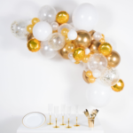 Amscan DIY Balloon Garland Kit Gold/White