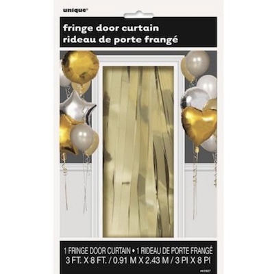 Unique Gold Door Curtain 91.4cm x 243cm