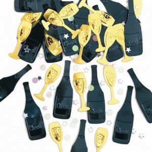 Amscan Cheers Black Gold Confetti 14g