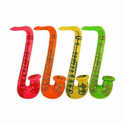 Inflatable Saxophone Party Prop 75cm