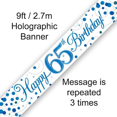 Oaktree Age 65 Blue Fizz Banner 2.7m