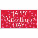 Amscan Jumbo Valentines Banner 165cm x 85cm