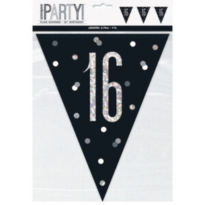 Unique Age 16 Black Glitz Bunting 2.74m