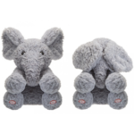 Peekaboo Grey Elephant Plush