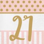 CP Age 21 Pink Chic Napkins 20ct