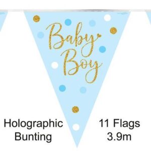 Oaktree Baby Boy Dots Bunting 3.9m