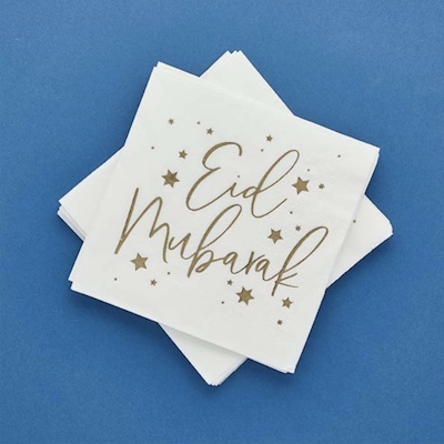 Hootyballoo Eid Mubarak Napkins 16ct