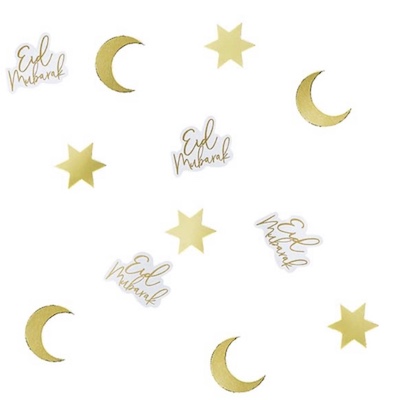 Hootyballoo Eid Mubarak Gold Table Confetti 10g