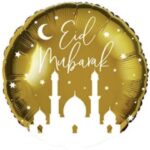 Eid Mubarak Single 18" Foil Balloons (Various Designs)