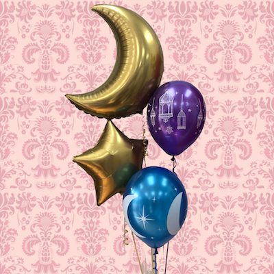 Large Eid Mubarak Balloon Bouquet