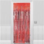 Amscan Apple Red Foil Door Curtain