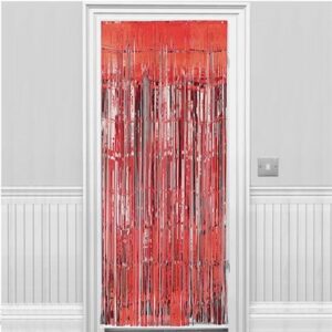 Amscan Apple Red Foil Door Curtain