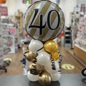 40th Birthday Airfilled Table Top Column