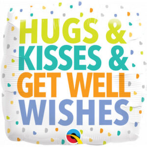 Get Well Soon Single 18" Foil Balloons (Various Designs)