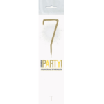 Unique Gold 7 Sparkler Candle