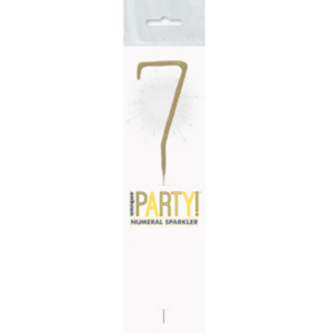 Unique Gold 7 Sparkler Candle