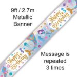 Oaktree Shimmering Mermaid Birthday Banner 2.7m