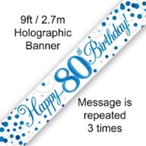80th Birthday Banners