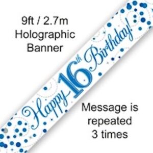 Oaktree Age 16 Blue Fizz Banner 2.7m