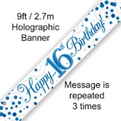 Oaktree Age 16 Blue Fizz Banner 2.7m