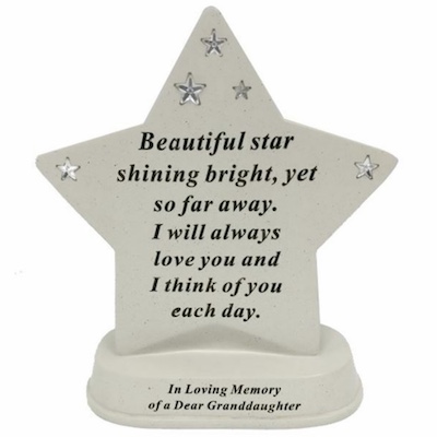 Granddaughter Memorial Plaque