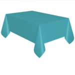 Unique Caribbean Teal Plastic Rectangular Tablecover 137cm x 274cm