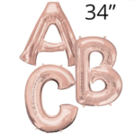Rose Gold 34" Giant Letters