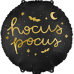 PartyDeco 18" RND Black Hocus Pocus