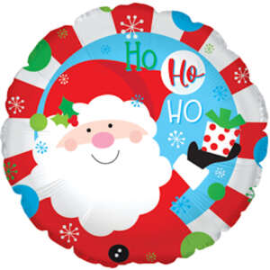 CTI 18" RND Christmas Ho Ho Ho Santa