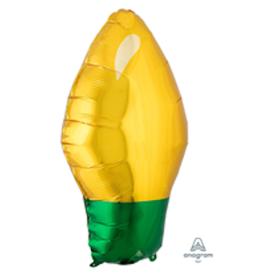 Anagram 22" Gold Xmas Tree Light Bulb