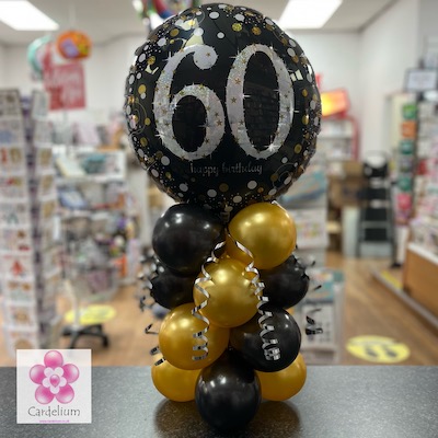 60th Birthday Airfilled Table Top Column
