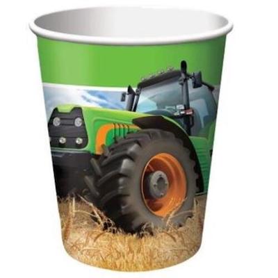 CC Tractor Time Paper Cups 8ct