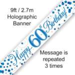 Oaktree Age 60 Blue Fizz Banner 2.7m