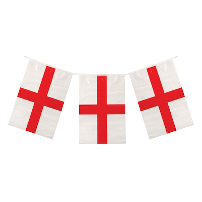 Henbrandt England Bunting 10m 20 Flags