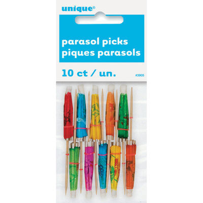 Unique Parasol Picks 10ct