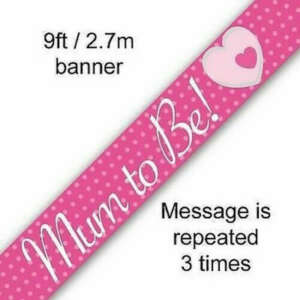 Oaktree Mum To Be Banner 2.7m