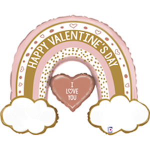 Betallic 40" Rose Gold Valentine Rainbow