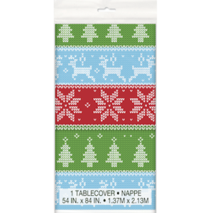Unique Ugly Xmas Sweater Tablecover 1.37m x 2.13m