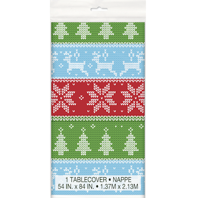 Unique Ugly Xmas Sweater Tablecover 1.37m x 2.13m
