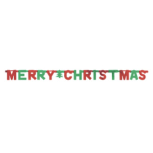 Amscan Merry Christmas Letter Banner 1.52m