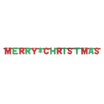 Amscan Merry Christmas Letter Banner 1.52m