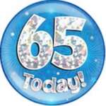 Oaktree Age 65 Blue Jumbo Badge