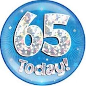 Oaktree Age 65 Blue Jumbo Badge